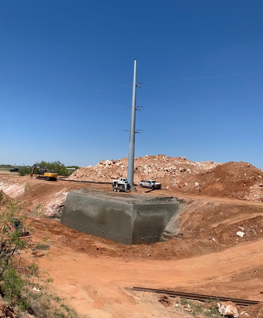 A shoring wall we did recently in Sweetwater, TX