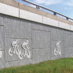 Slaton Bros, Inc bridge with pattern wall