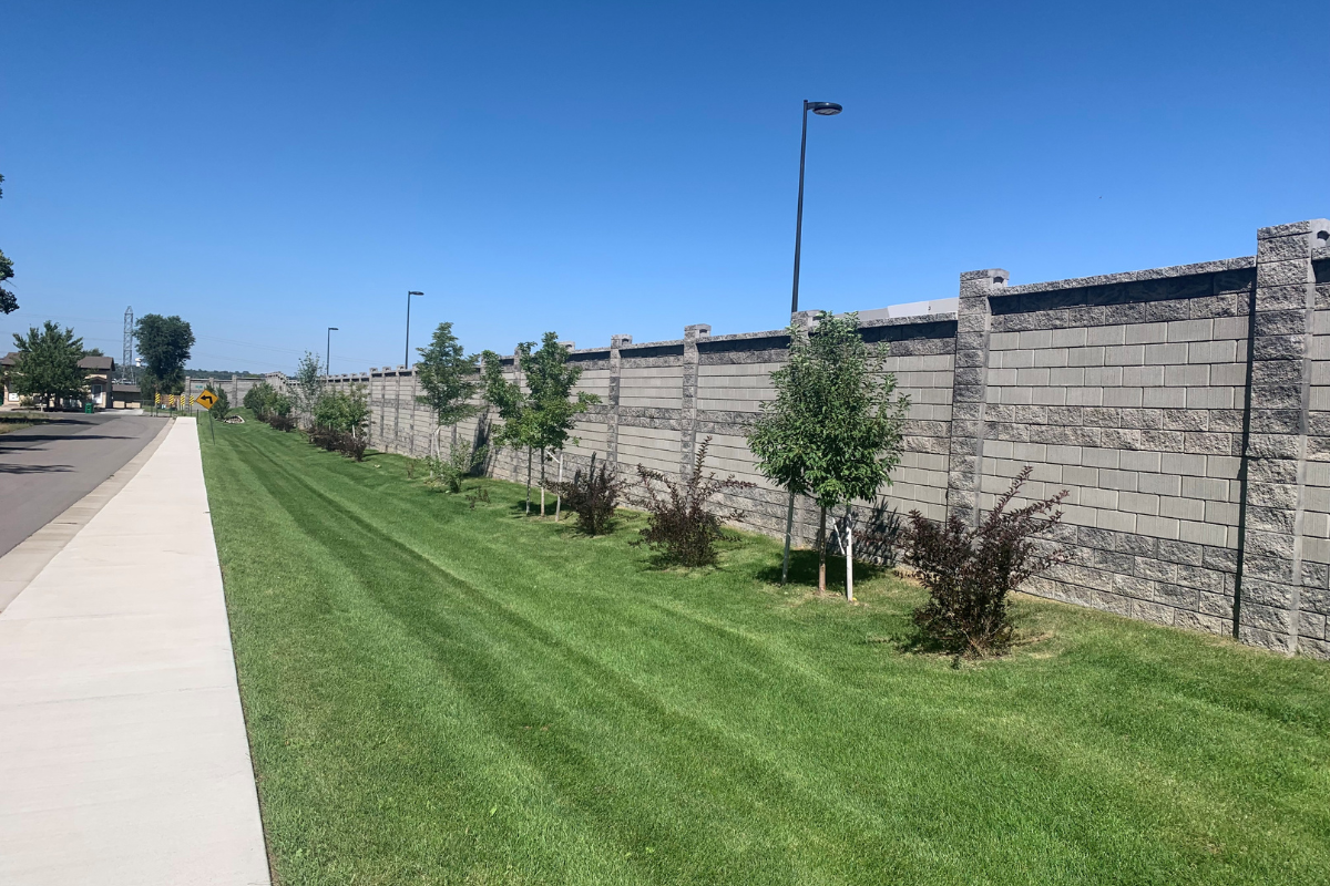 A sound barrier in Aurora.